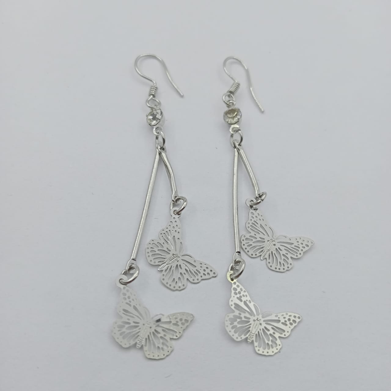 Women's Butterflies Earrings (Silver)